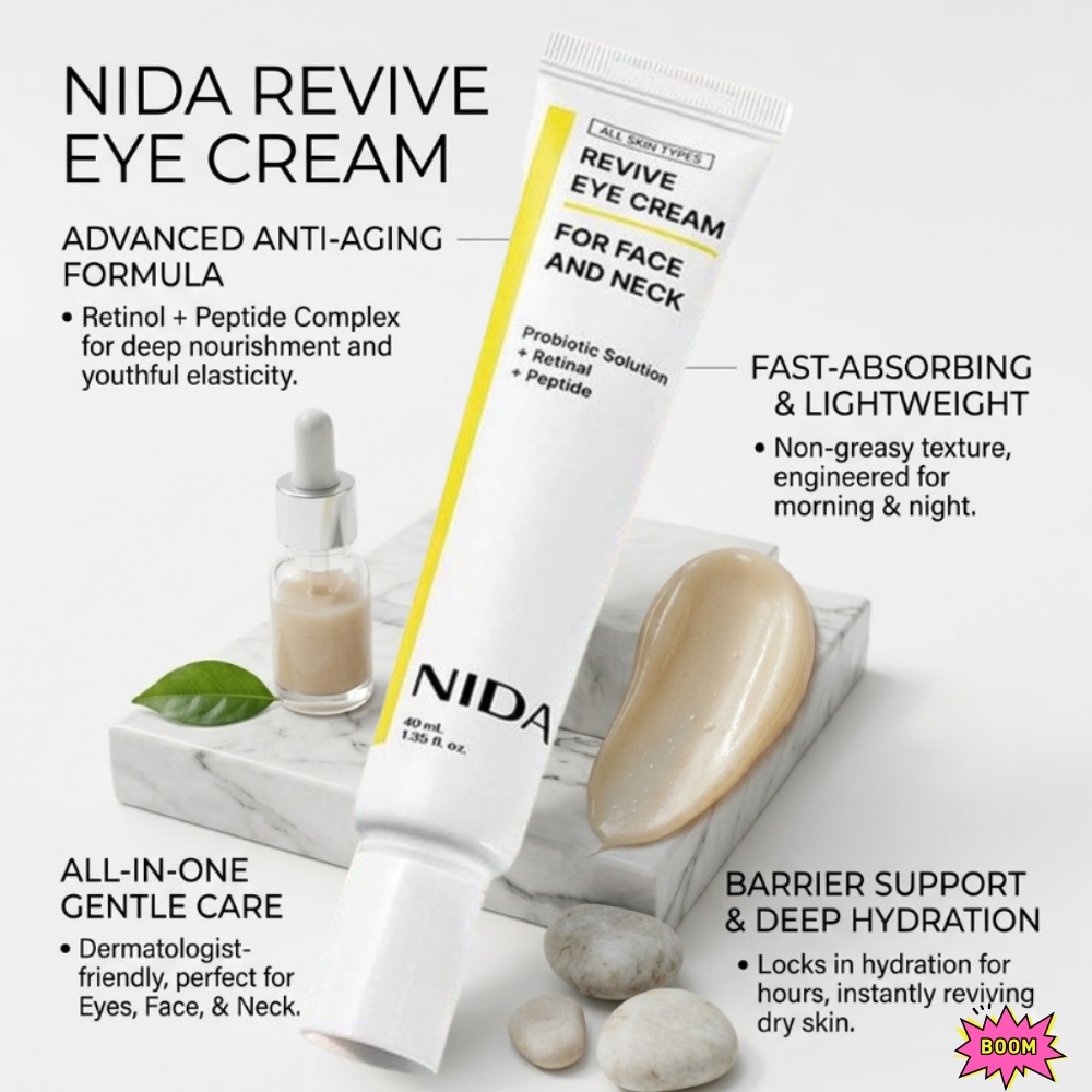 Eye Cream Peptide - NIDA Retinol Peptide Eye Cream Przeciwzmarszczkowy
