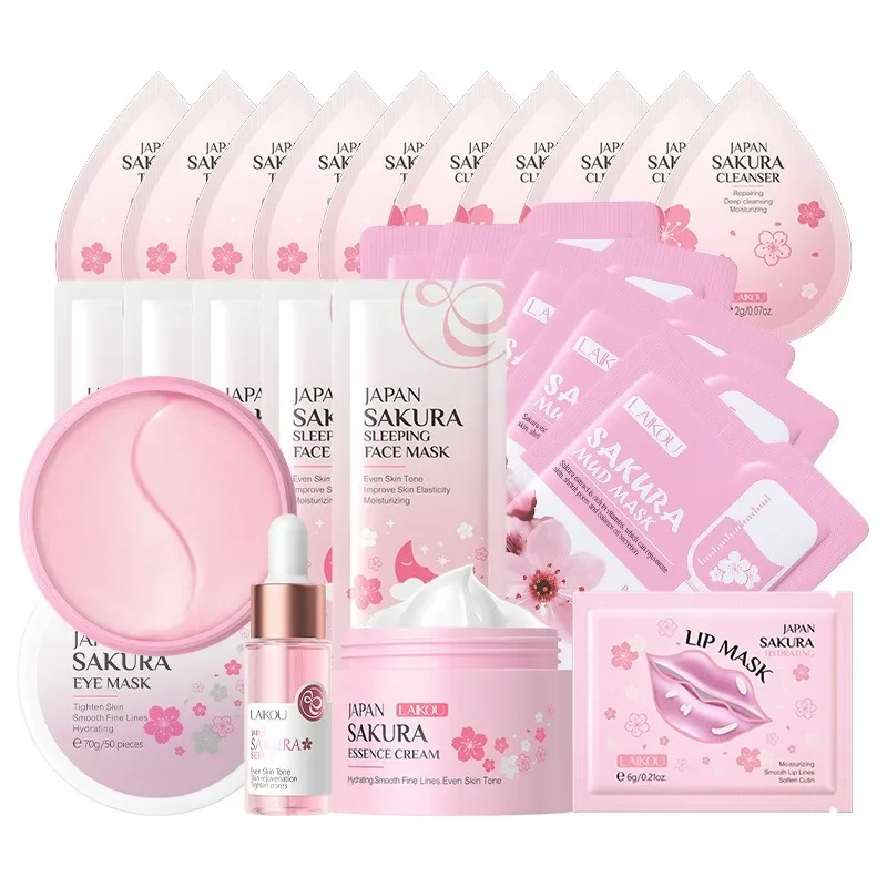 Skincare Glad2Glow - 24 szt. Zestaw do pielęgnacji skóry