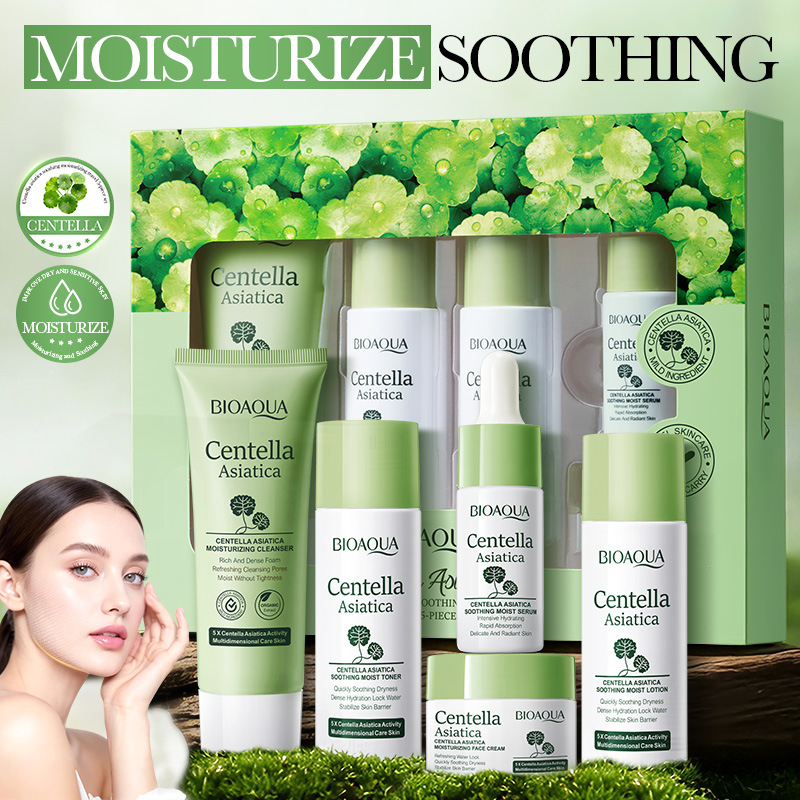 Skincare Glad2Glow - 5 sztuk/zestaw BIOAQUA Centella Asiatica Zestawy