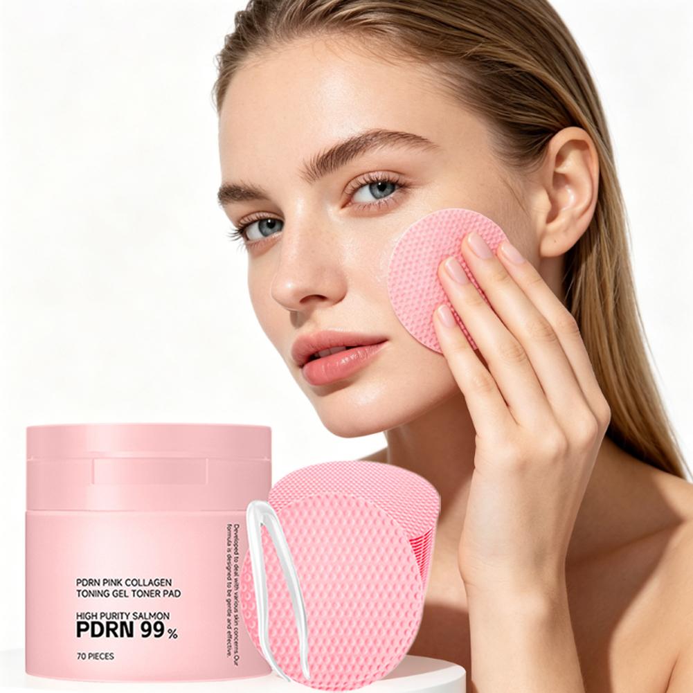 Skincare Glad2Glow - Kolagenowe nawilżające waciki z Centella Asiatica,