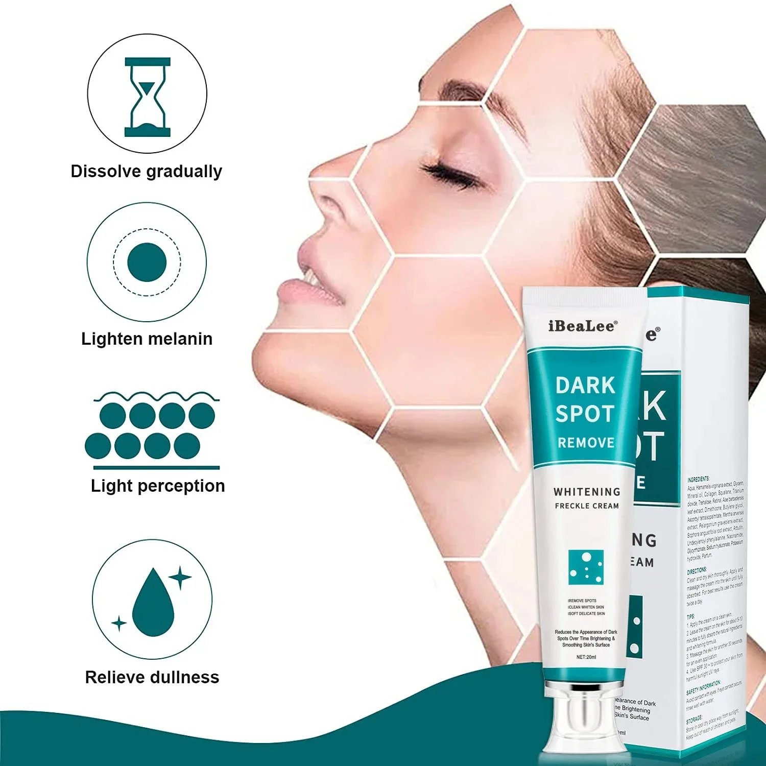 Melasma rozjaśniający krem ​​d – Skincare Glad2Glow recenzja i cena