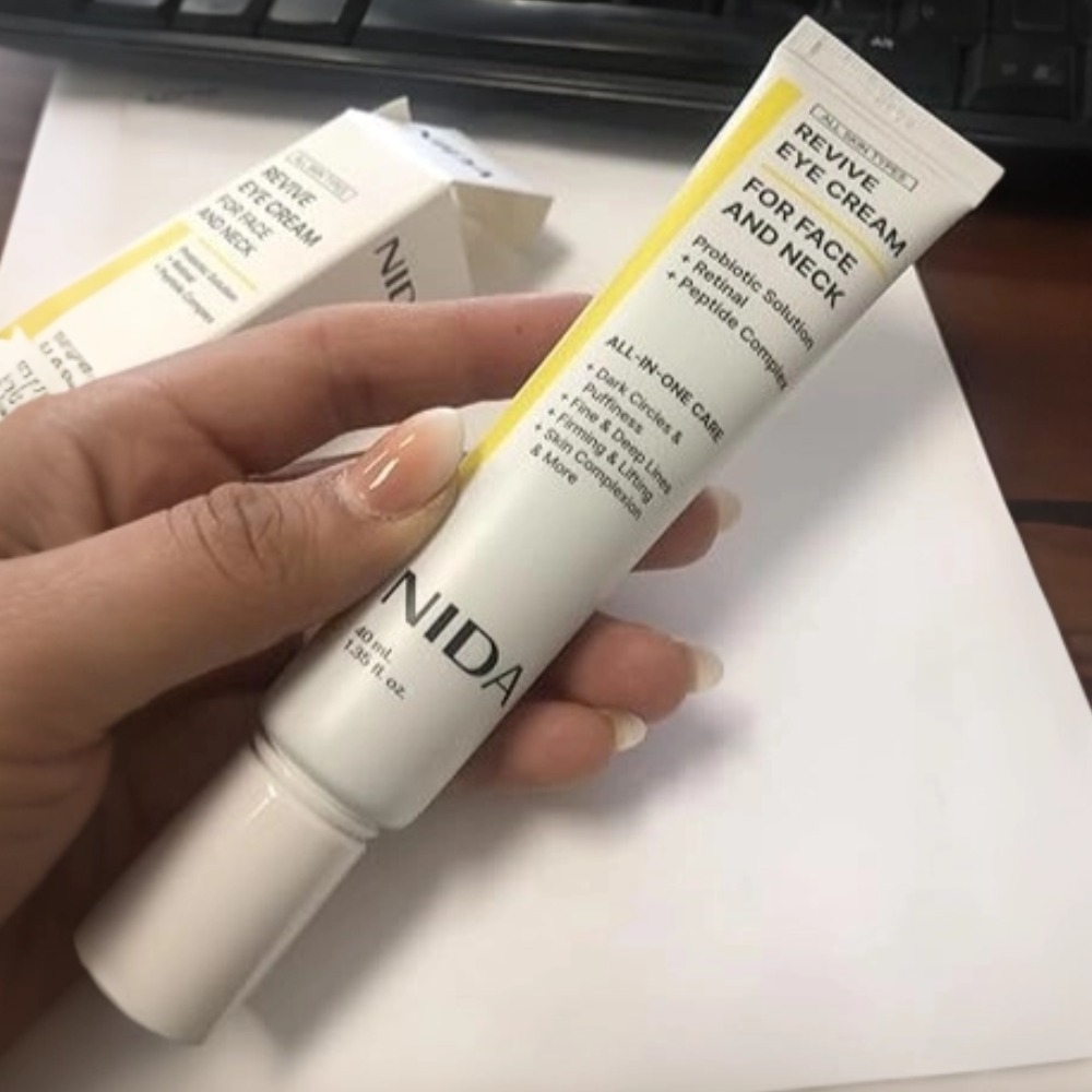Koreański krem pod oczy NIDA R – Eye Cream Peptide recenzja i cena