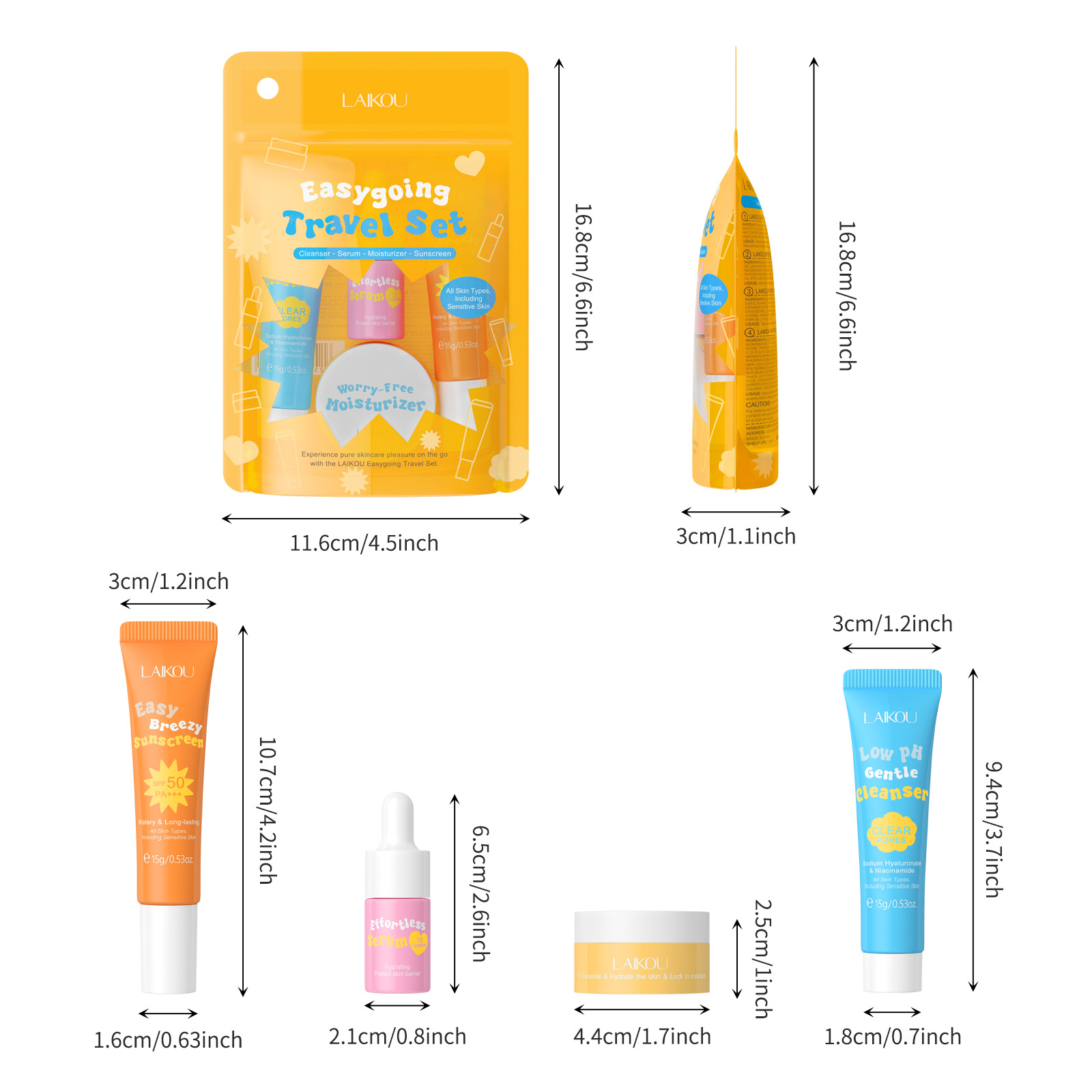 4PCS Laikou Ceramide Travel Su – Ceramide Moisturizer recenzja i cena