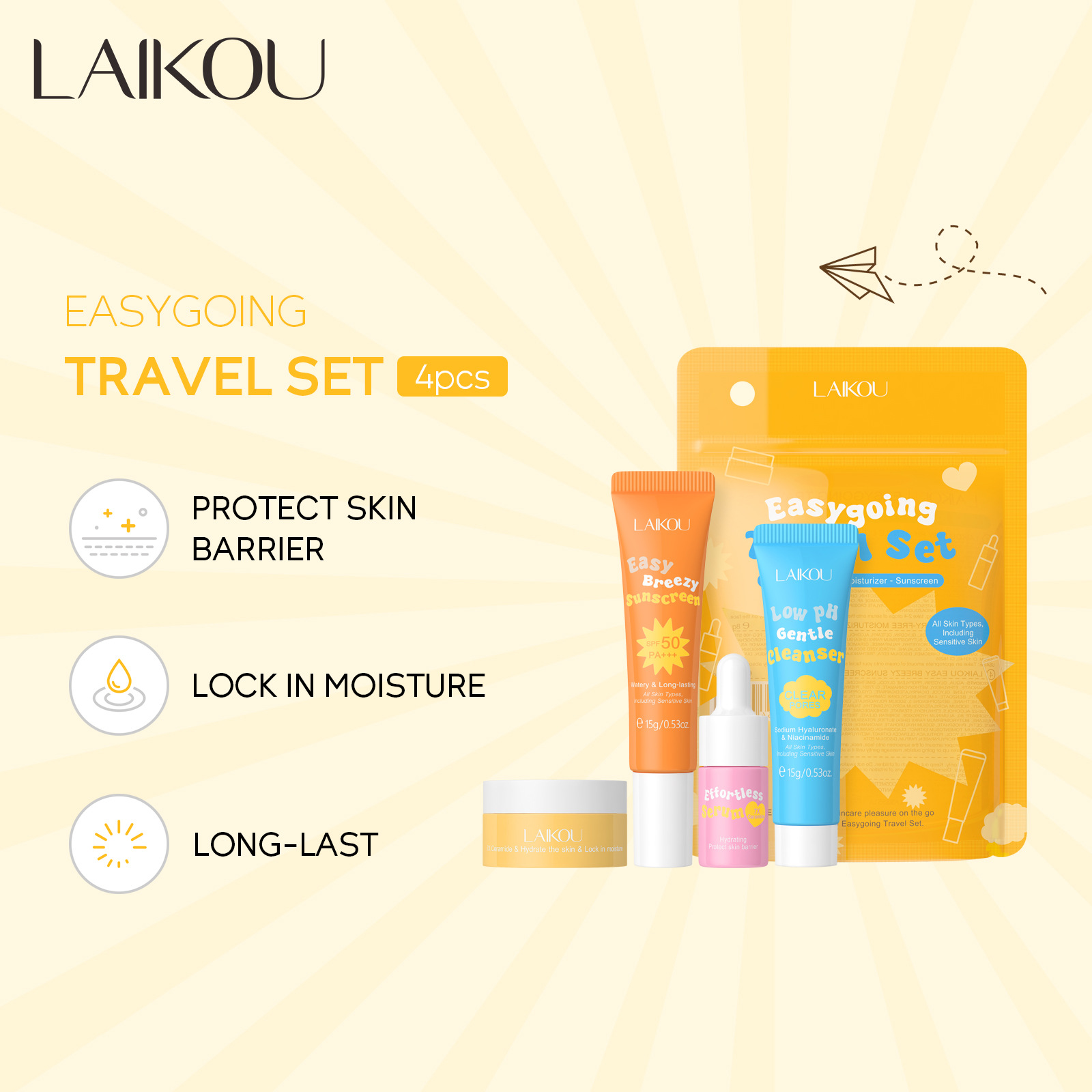4PCS Laikou Ceramide Travel Su – Ceramide Moisturizer recenzja i cena