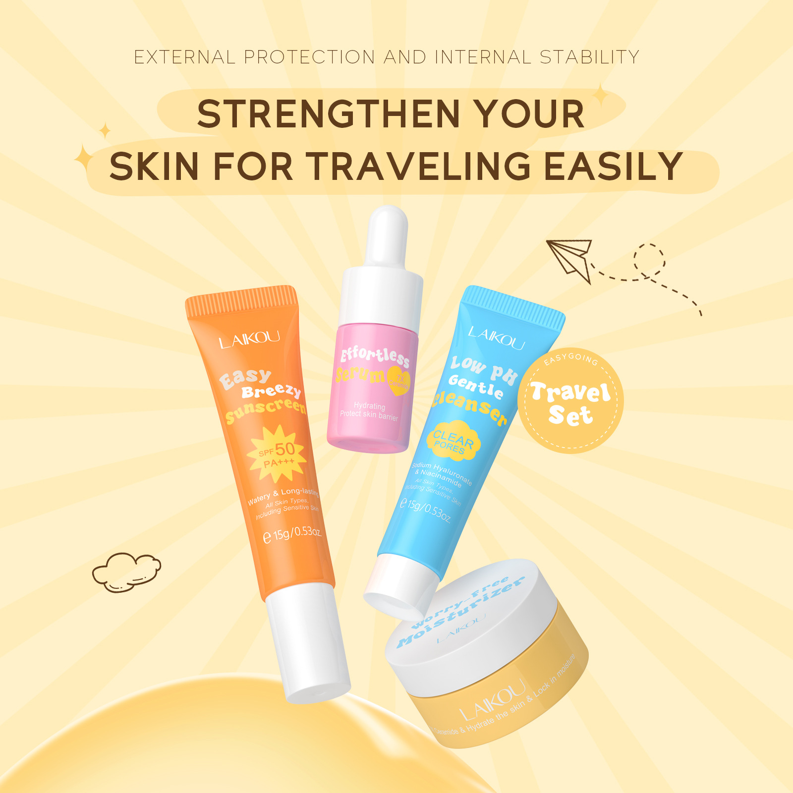 4PCS Laikou Ceramide Travel Su – Ceramide Moisturizer recenzja i cena