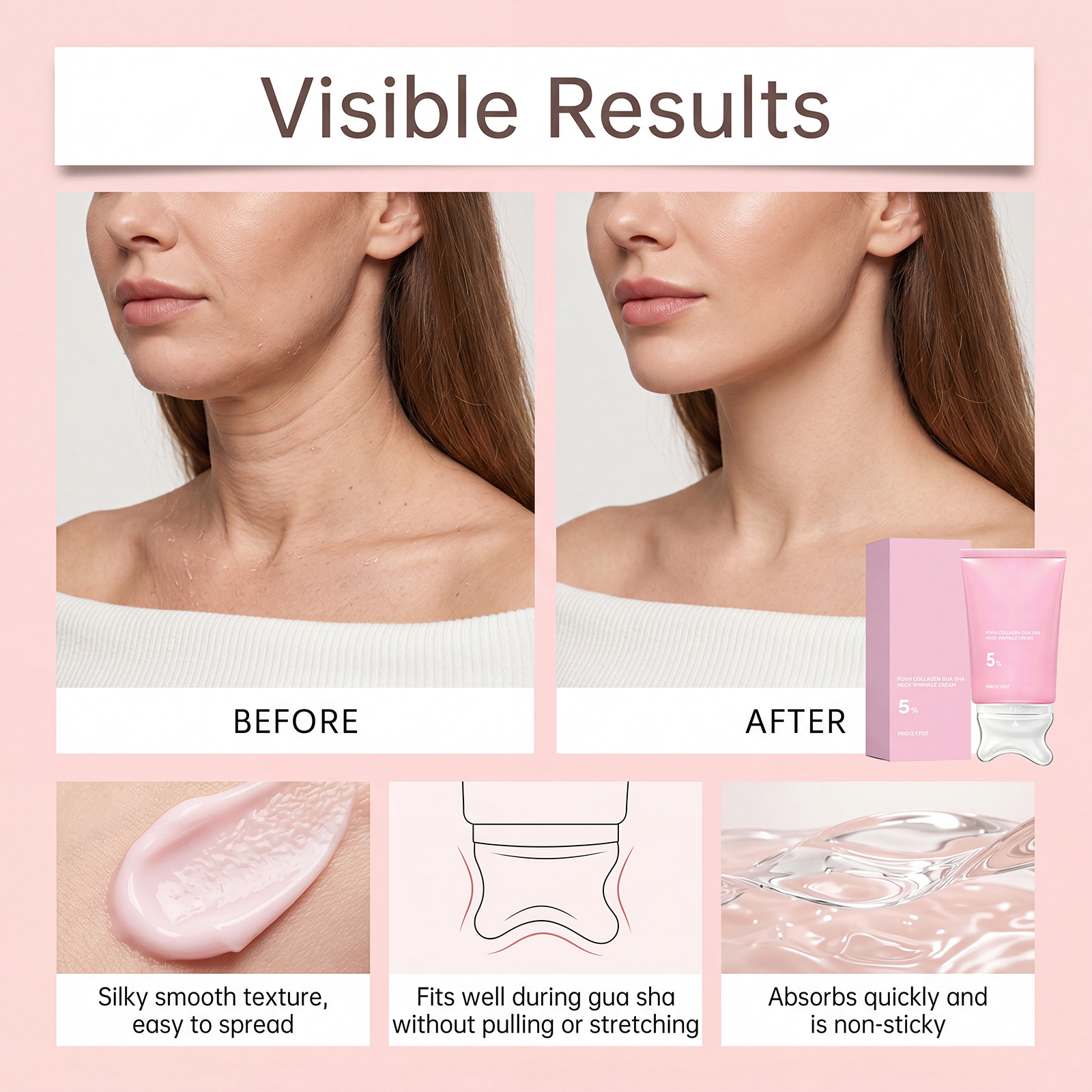 Krem kolagenowy do masażu szyi – Skincare Glad2Glow recenzja i cena
